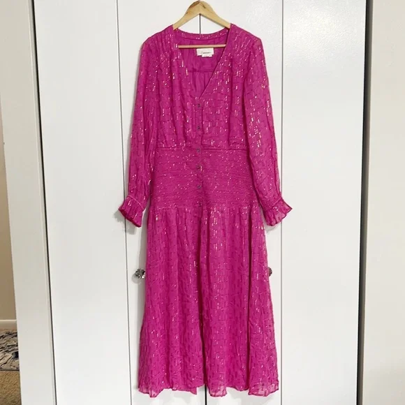 Anthropologie Smocked Maxi Dress - Picture 6 of 11